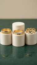Gold Vermeil Stacking Rings Set of Three