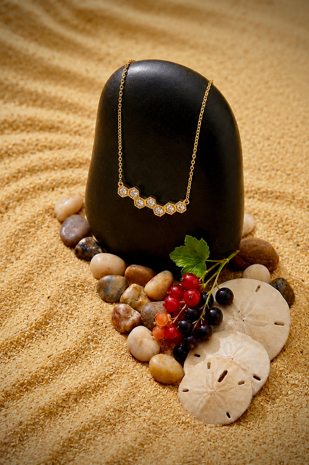 Celeste Spark Bar Necklace