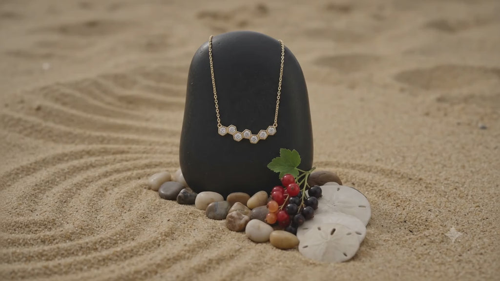Celeste Spark Bar Necklace
