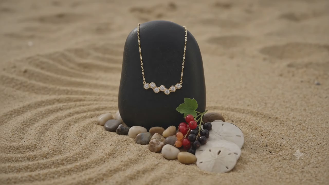 Celeste Spark Bar Necklace